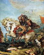 Eugene Delacroix Victor Delacroix Attila fragment painting